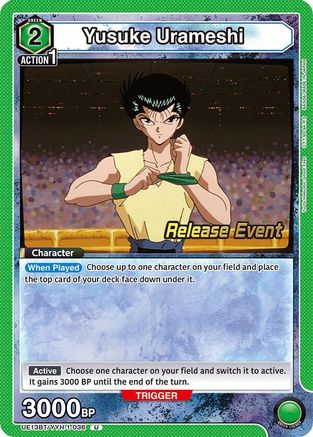 Image of Yusuke Urameshi (036) (UE13BT/YYH-1-036) - UE13BT Yu Yu Hakusho Ghost Files Release Event Cards