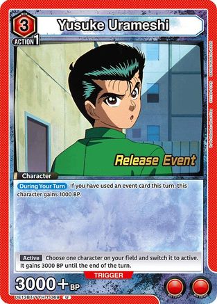 Image of Yusuke Urameshi (069) (UE13BT/YYH-1-069) - UE13BT Yu Yu Hakusho Ghost Files Release Event Cards