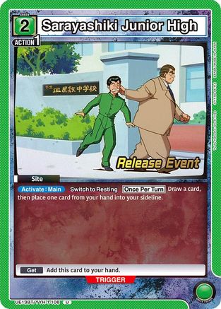 Image of Sarayashiki Junior High (UE13BT/YYH-1-108) - UE13BT Yu Yu Hakusho Ghost Files Release Event Cards