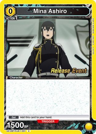 Image of Mina Ashiro (001) (UE12BT/KJ8-1-001) - UE12BT Kaiju No 8 Release Event Cards