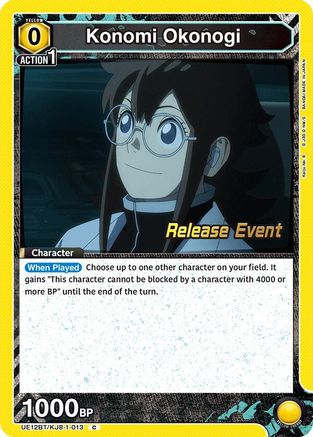 Image of Konomi Okonogi (013) (UE12BT/KJ8-1-013) - UE12BT Kaiju No 8 Release Event Cards