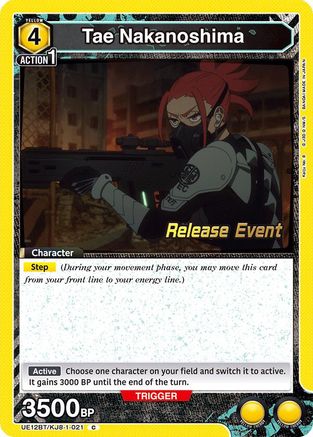 Image of Tae Nakanoshima (UE12BT/KJ8-1-021) - UE12BT Kaiju No 8 Release Event Cards