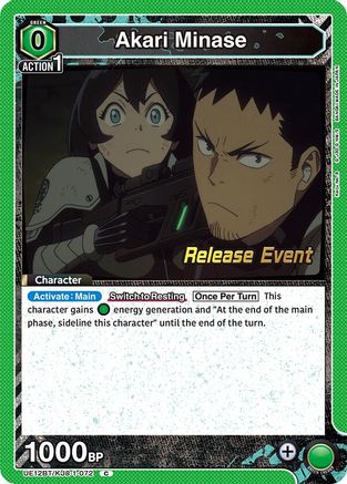 Image of Akari Minase (072) (UE12BT/KJ8-1-072) - UE12BT Kaiju No 8 Release Event Cards