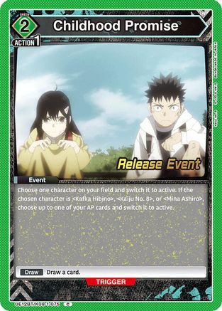 Image of Childhood Promise (UE12BT/KJ8-1-075) - UE12BT Kaiju No 8 Release Event Cards