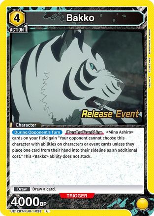 Image of Bakko (023) (UE12BT/KJ8-1-023) - UE12BT Kaiju No 8 Release Event Cards