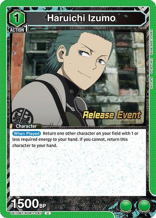 Image of Haruichi Izumo (047) (UE12BT/KJ8-1-047) - UE12BT Kaiju No 8 Release Event Cards