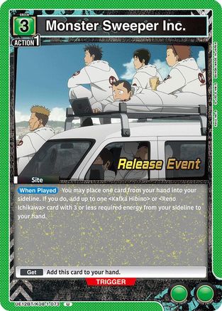 Image of Monster Sweeper Inc. (UE12BT/KJ8-1-073) - UE12BT Kaiju No 8 Release Event Cards