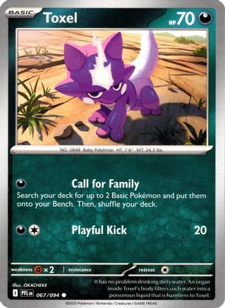 Image of Toxel (067/094) (Reverse Holo) [Mega Evolution: Phantasmal Flames]