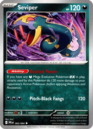Image of Seviper (062/094) [Mega Evolution: Phantasmal Flames]