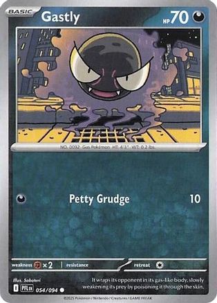 Image of Gastly (054/094) (Reverse Holo) [Mega Evolution: Phantasmal Flames]