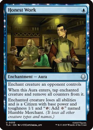 Image of Honest Work [Avatar: The Last Airbender]
