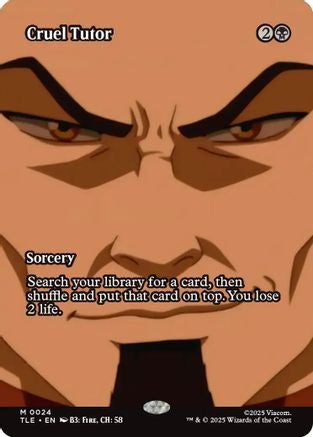 Image of Cruel Tutor (Borderless) [Avatar: The Last Airbender: Eternal-Legal]