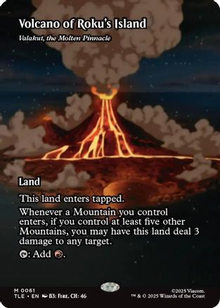 Image of Volcano of Roku's Island - Valakut, the Molten Pinnacle [Avatar: The Last Airbender: Eternal-Legal]