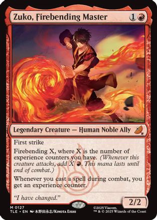 Image of Zuko, Firebending Master [Avatar: The Last Airbender: Eternal-Legal]