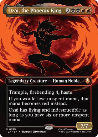 Image of Ozai, the Phoenix King (0335) (Borderless) [Avatar: The Last Airbender]