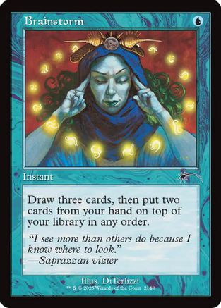 Image of Brainstorm (2148) (Retro Frame) (SLD-2148) - Secret Lair Drop Series