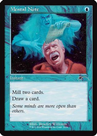 Image of Mental Note (Retro Frame) (SLD-2154) - Secret Lair Drop Series