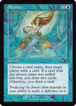 Image of Predict (Retro Frame) (SLD-2156) - Secret Lair Drop Series