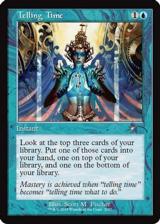 Image of Telling Time (Retro Frame) (SLD-2157) - Secret Lair Drop Series