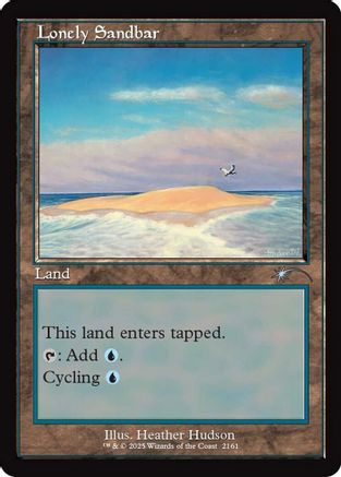 Image of Lonely Sandbar (Retro Frame) (SLD-2161) - Secret Lair Drop Series