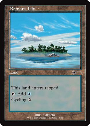 Image of Remote Isle (Retro Frame) (SLD-2162) - Secret Lair Drop Series