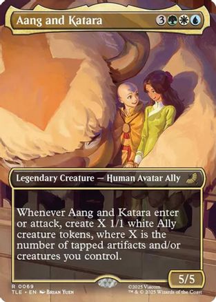 Image of Aang and Katara (Borderless) [Avatar: The Last Airbender: Eternal-Legal]