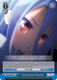 Image of Accelerated Alacrity (NGL/S58-E097 C) [No Game No Life]