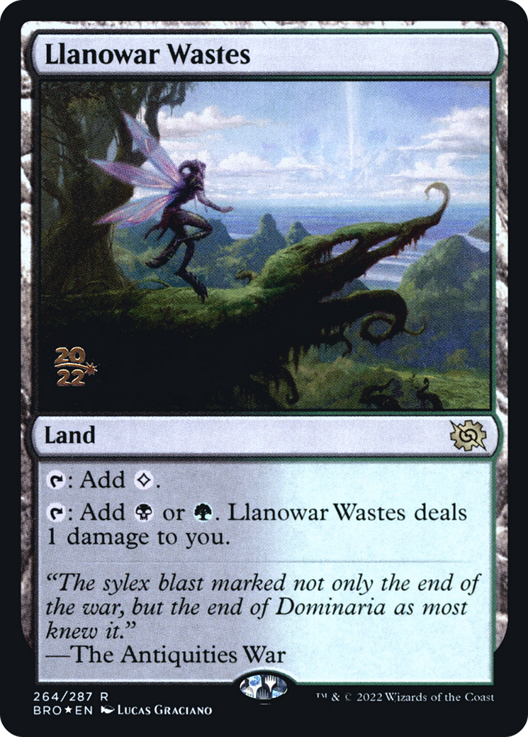 Image of Llanowar Wastes [The Brothers' War Prerelease Promos]