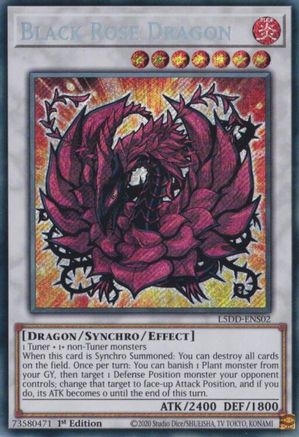 Image of Black Rose Dragon [L5DD-ENS02] Secret Rare