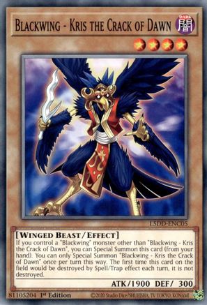 Image of Blackwing - Kris the Crack of Dawn [L5DD-ENC05] Common