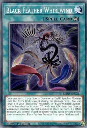 Image of Black Feather Whirlwind [L5DD-ENC22] Common
