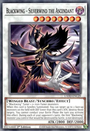 Image of Blackwing - Silverwind the Ascendant [L5DD-ENC29] Common