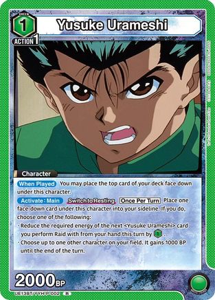 Image of Yusuke Urameshi (002) (UE13BT/YYH-P-002) - UE13BT Yu Yu Hakusho Ghost Files Foil