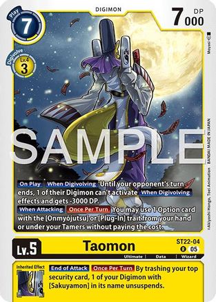 Image of Taomon [ST22-04] [Starter Deck: Amethyst Mandala Advanced Deck Set]