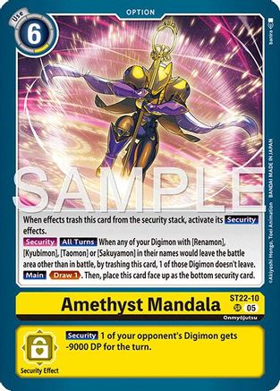 Image of Amethyst Mandala [ST22-10] [Starter Deck: Amethyst Mandala Advanced Deck Set]
