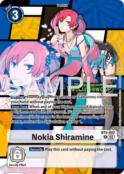 Image of Nokia Shiramine [BT5-092] (Evolution Cup 2025 Vol. 3 Winner) [Battle of Omni]
