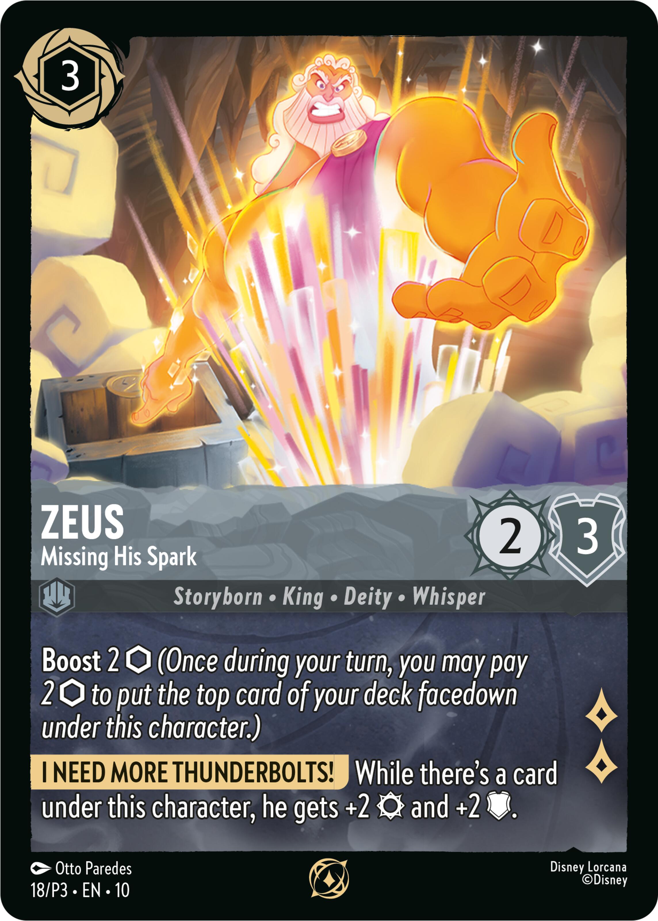 Image of Zeus - Missing His Spark (18) [Promo Cards]