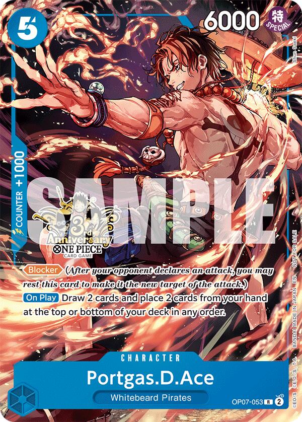 Image of Portgas.D.Ace (OP07-053) (3rd Anniversary Tournament 3 Brothers Pack) [Carrying On His Will: 3rd Anniversary Tournament Cards]