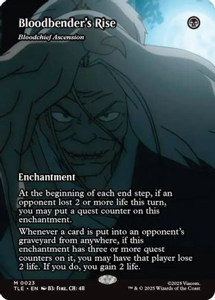 Image of Bloodbender's Rise - Bloodchief Ascension (Borderless) [Avatar: The Last Airbender: Eternal-Legal]