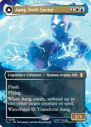 Image of Aang, Swift Savior (298) (Borderless) [Avatar: The Last Airbender]