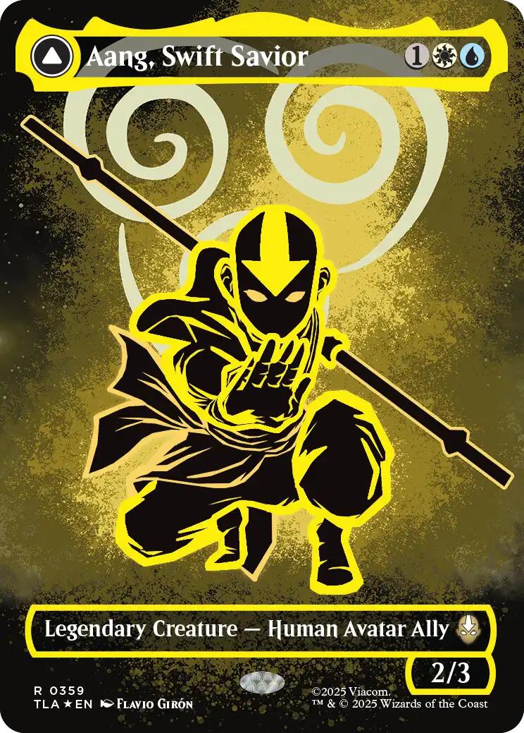 Image of Aang, Swift Savior (359) (Borderless) [Avatar: The Last Airbender]