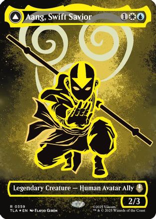 Image of Aang, Swift Savior (359) (Borderless) [Avatar: The Last Airbender]