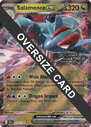 Image of Salamence ex (114/159) (Jumbo Card) [Scarlet & Violet: Journey Together]
