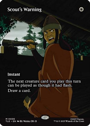 Image of Scout's Warning (Borderless) [Avatar: The Last Airbender: Eternal-Legal]