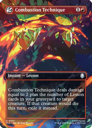 Image of Combustion Technique (Borderless) [Avatar: The Last Airbender]
