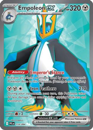 Image of Empoleon ex (114/094) [Mega Evolution: Phantasmal Flames]