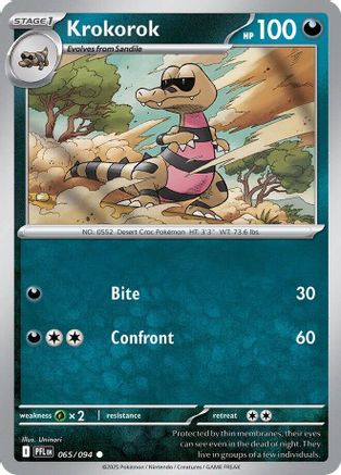 Image of Krokorok (065/094) [Mega Evolution: Phantasmal Flames]