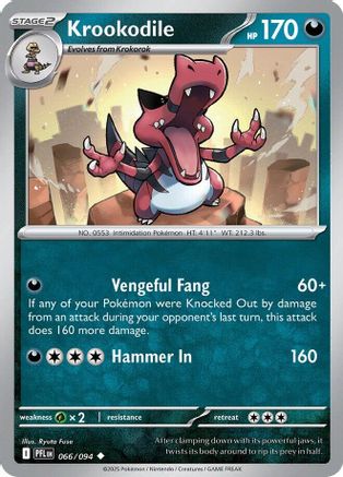 Image of Krookodile (066/094) [Mega Evolution: Phantasmal Flames]