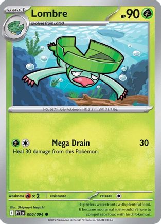 Image of Lombre (006/094) [Mega Evolution: Phantasmal Flames]