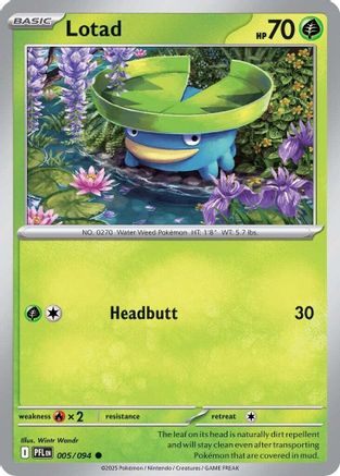 Image of Lotad (005/094) [Mega Evolution: Phantasmal Flames]